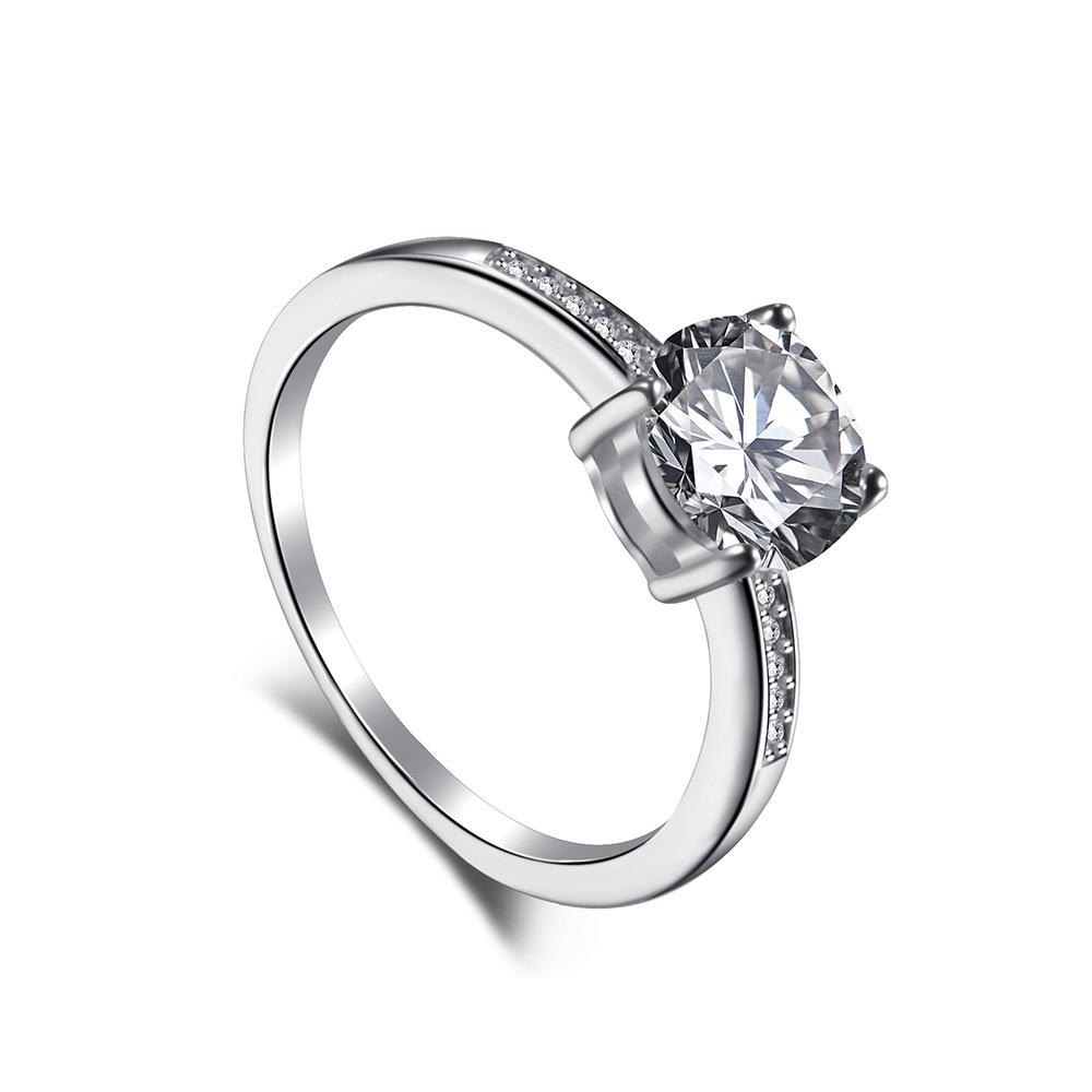 

Танцизное женское классическое кольцо из стерлингового серебра 925 пробы с цирконом, женские ювелирные изделия, свадебное обещание, подарок для вечеринки 10 серебряный