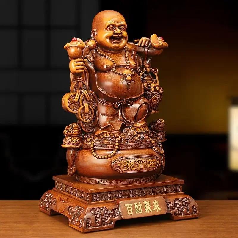 Maitrejova Mísa Pokladu Zvání Bohatství Buddha s Velkým Břichem Socha Obývací Pokoj Kancelář Chodba Dárky k Nastěhování