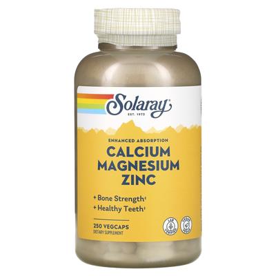 Calcio Magnesio Zinc, 250 Cápsulas Vegetarianas