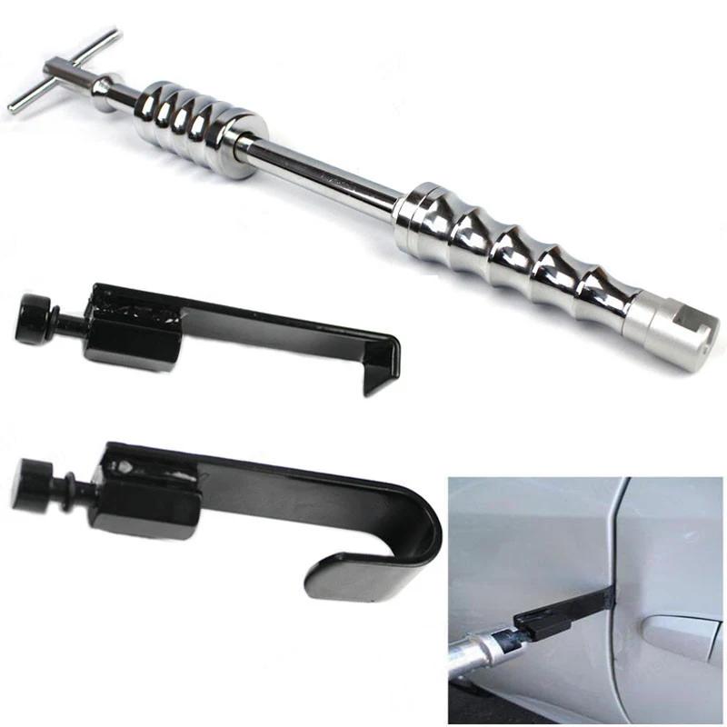 Laschen zum Ausbeulen an Autotüren und Kotflügelkanten, zum lackfreien Entfernen von Dellen, passt in jeden Gleithammer, Werkzeugset zur Dellenreparatur für die Karosserie, Abzieher, Zughammer