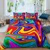 Psychedelic Abstract Art Duvet Set Bedding Set Three-Piece Digital Printing Bedroom Decoration