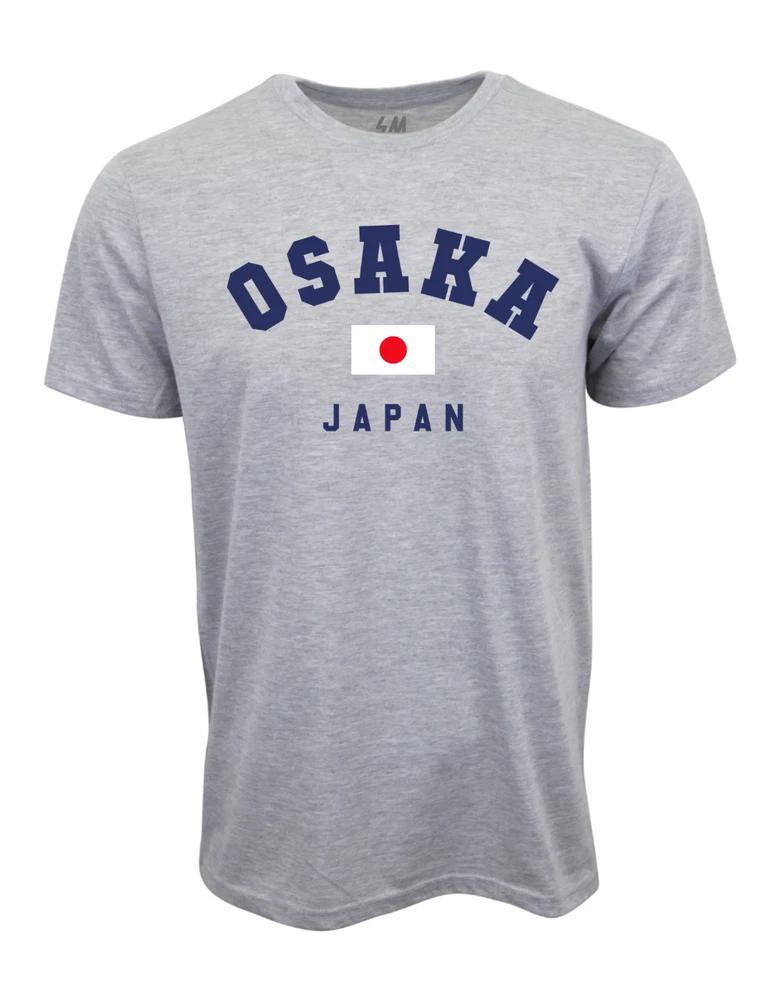 Osaka Japan Graphic TShirt Gray Heather S