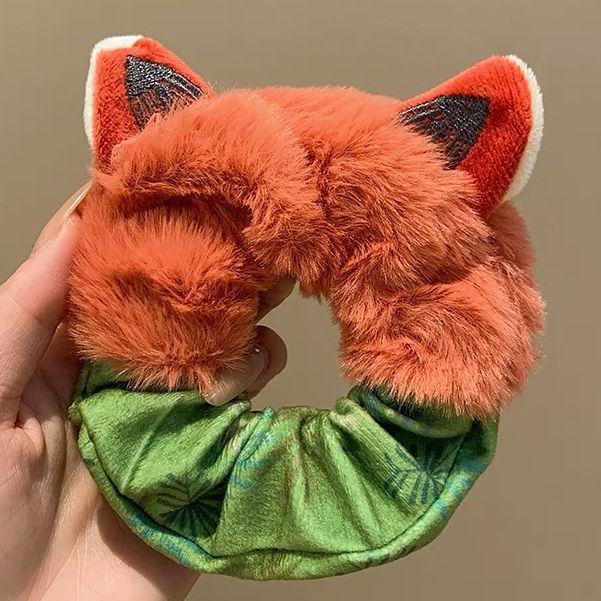 

Мультяшний Хитрун та Вушка Кролика Заколка для Волосся Плюшева - Осінь/Зима Еластична Гумка