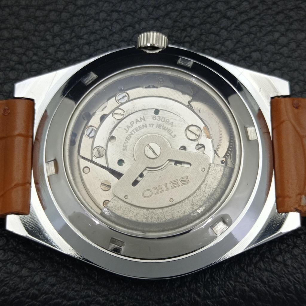 Seiko 5 AUTOMATIC VINTAGE REFURBISHED 6309A JAPAN MENS YELLOW WATCH A440890-4 Sk-a440890