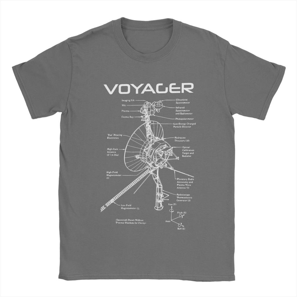Magliette da uomo del Programma Voyager Interstellare 100% Cotone Top Hipster Manica Corta Girocollo Maglietta Idea Regalo T-Shirt