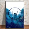 Popular Abstract Twenty One Pilot Rock Music Band Star Poster Art Canvas Modern Painting Mural for Living Room Home Decoration
