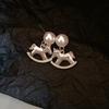 Fashion Jewelry Pearl Zodiac Pony Earrings Chinese Horse New Year Drop Earrings  New Year Gift