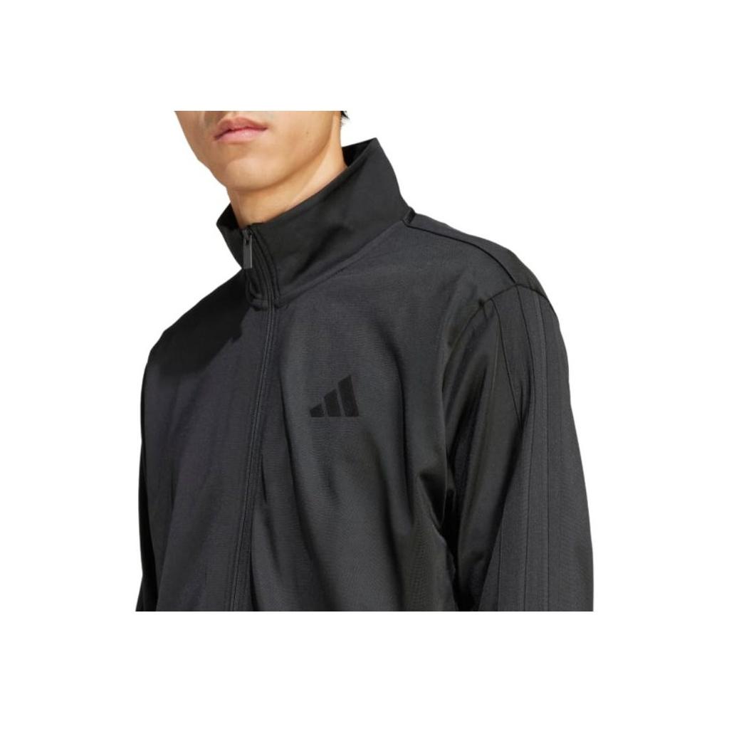 Adidas 3-Stripes Sportswear Knitted Fashion Jacket Men Jackets Black JI8818