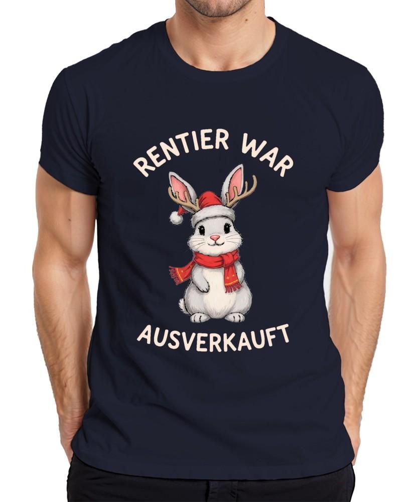 Reindeer Was Sold Out Bunny Christmas Funny Gift Antlers Unisexs Tshirt S