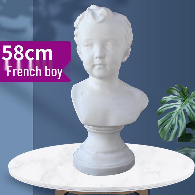 Plaster Cast Geometric Sculpture Set for Art and Photography