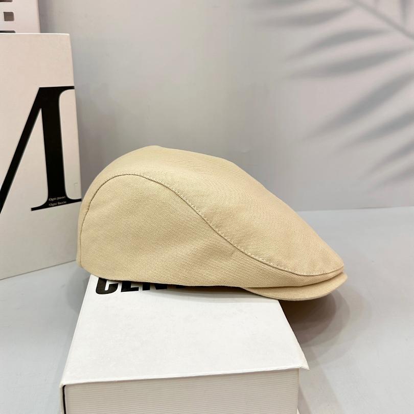 British Style Retro Newsboy Hat Men'S Solid Color Versatile Japanese Simple Forward Hat Antique Style Cap Female Hipster