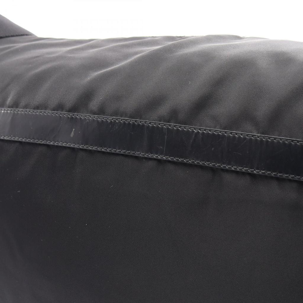 Used PRADA VELA Messenger Bag Shoulder Bag B1738 Nylon Leather Black Used Unisex