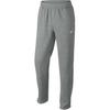 Solid Logo Print Fleece-Lined Straight-Leg Knit Sweatpants Men Bottoms Grey 623455-063