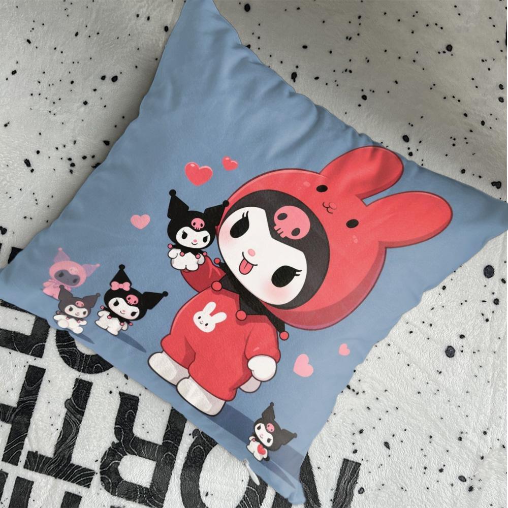 Kawaii K-Kuromi Cushion Covers 45X45 Cushions Cover Pcute Christmas Decoration Decorative Pillow Ornamental Pillows Nordic