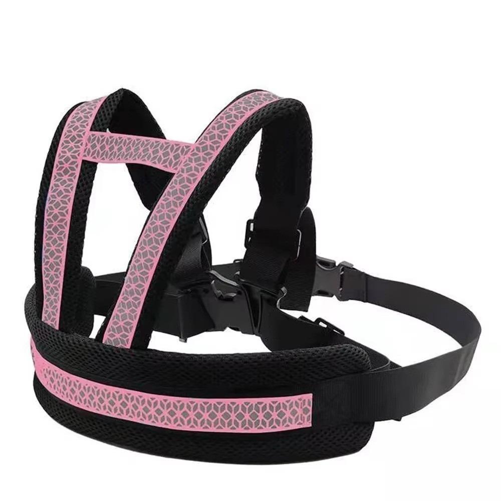 

Two Handles Child Seat Harness Reflective Design Kids Safety Belt Protection Strap for Kids рожевий