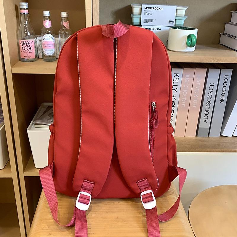 New high-value, fresh and cute backpack female junior high school students casual simple large-capacity backpack
