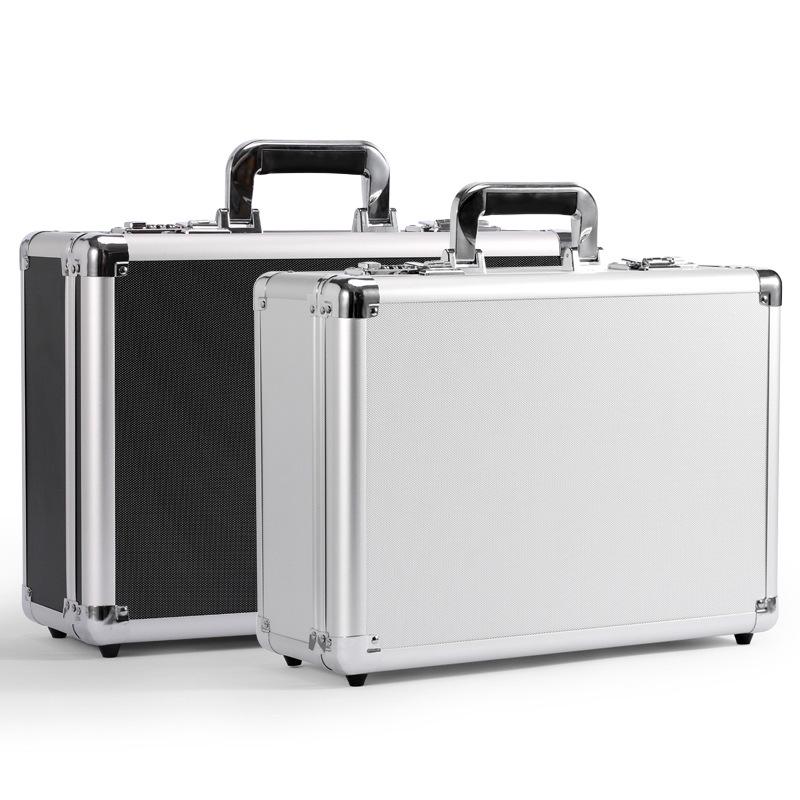 Portable Aluminum Alloy Toolbox for Electricians and Equipment Storage