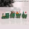 Wooden Carousel Figurine Christmas Tree Decoration Ornaments Wooden Small Train Shop Windows Display Festival Christmas Gifts 7