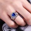 Sapphire Domineering Men's Fashion Jewelry Color Creative Luxury Ring
