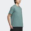 Adidas Pure Color Logo Casual Sports Short Sleeve T-Shirt Men Tops Mist-Green IX4291