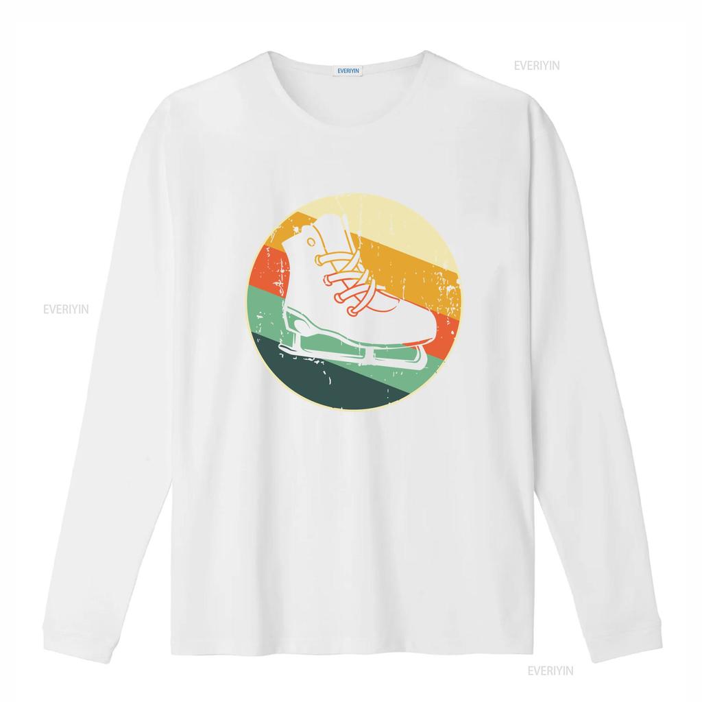 Retro Ice Skating T Shirt Skater Figure s Skates vintage Washed streetwear Soft Breathable Versatile Slightly homme Stretched