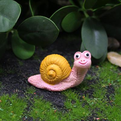 Yousheng 1/3Pcs Snail Statue Resin Ornament Courtyard Garden Decor Bonsai Statues Sun-Resistant Weather-Proof Resin Snail Sculpture