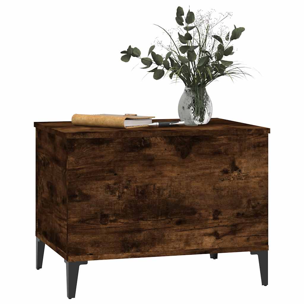 Coffee Table Smoked Oak 60 x 44.5 x 45 cm Wood Based Panel