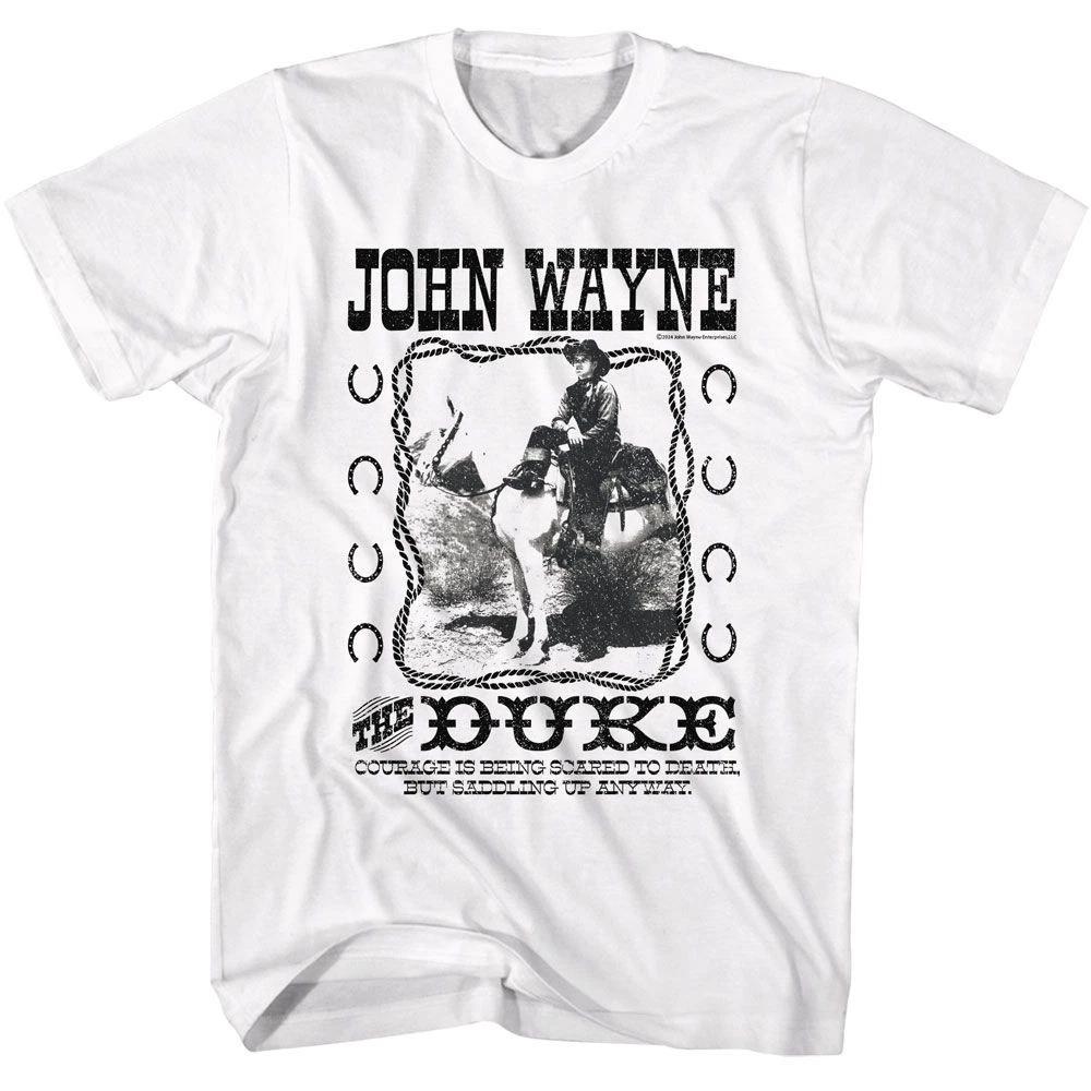 John Wayne Saddle Up Anyway White Icon  Children s T-shirt 110