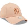 Casquette Femme New Era 9Forty - METALLIC New York Yankees blush - 100% coton