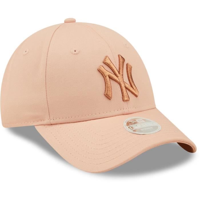 Casquette Femme New Era 9Forty - METALLIC New York Yankees blush - 100% coton