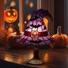Witch Hat Desk Lamp Gothic Witch Hat Lights Decorative Halloween Lamp For Dorm Balcony Haunted House Bookshelf Basement Bedside