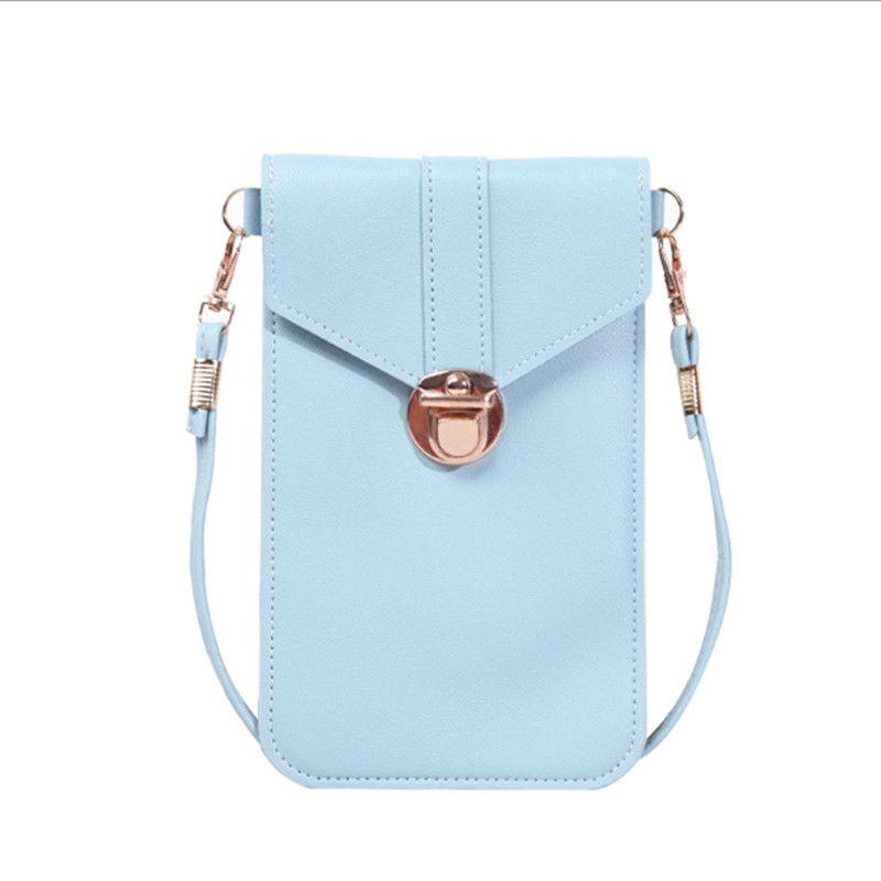 

Women s Touch Screen Mini Crossbody Bag - Double Layer Phone Pocket and Wallet