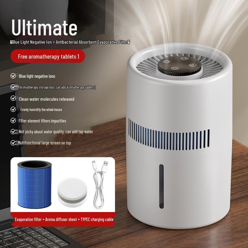 Large Capacity USB Home Air Humidifier - Mist-Free for Office, Desktop, Bedroom Use