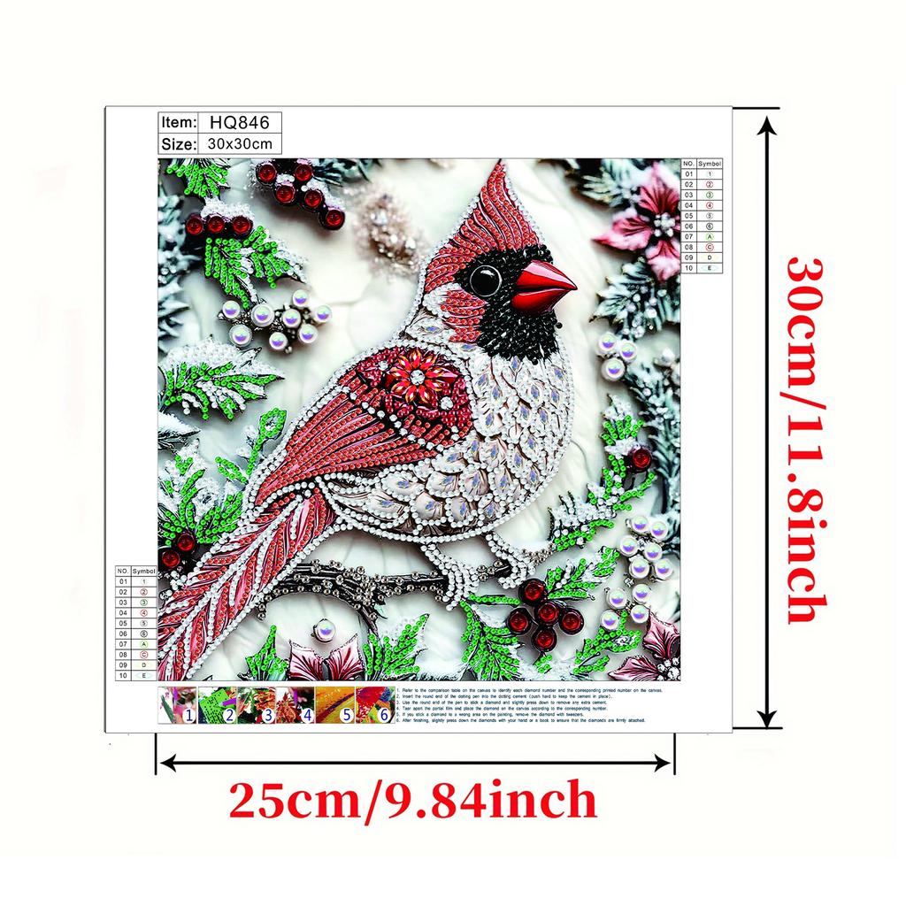Animal Special Shaped 5D DIY Partial Drill Diamond Painting Kits for Adults Home Wall Decor Diamond Dots Paintings 30X30CM