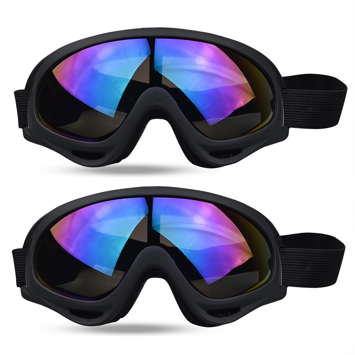 

2 шт. мотоциклетные очки, очки для мотокросса, езда на велосипеде, силовые виды спорта, очки для квадроциклов, защита от ультрафиолета, противотуманные гоночные очки для мужчин, женщин, молодежи