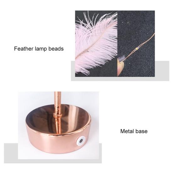 Nachttisch-LED-Lampe, Feder, Kupferdraht, Fernbedienung, Wohnzimmer, Schreibtischleuchte