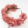Photo Props Rose Flower Headpiece Bohemian Headwear Fashion Flower Crown  for Women Girls