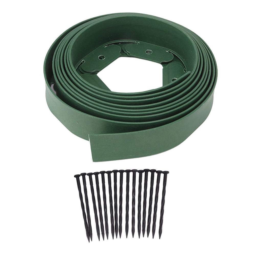 Kit Bordatura Paesaggistica Bordatura Prato Include 15 Picchetti Bordatura Giardino in PE per Paesaggistica Giardini Fioriti Prato