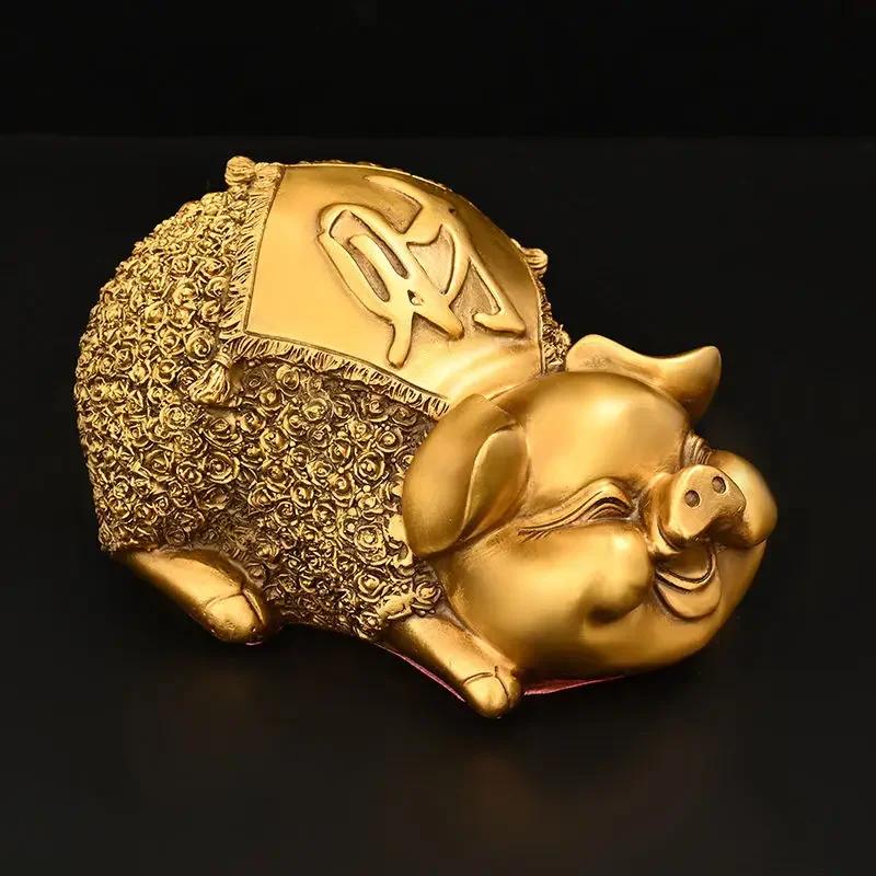 High Quality Copper Lucky Pig Ornament Wealth Home Office Mascot Store Decor Gift