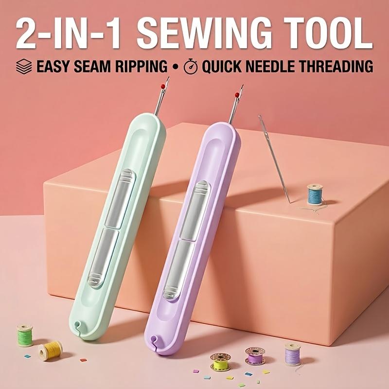 2-In-1 Needle Threader And Seam Ripper – New Multifunctional Sewing Tool for Elderly, Perfect for Home Stitching & Handicrafts