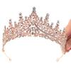 Luxury Elegant Crystal Bridal Tiara Metal Hair Headdress Creative Princess Crown  Bridal Wedding