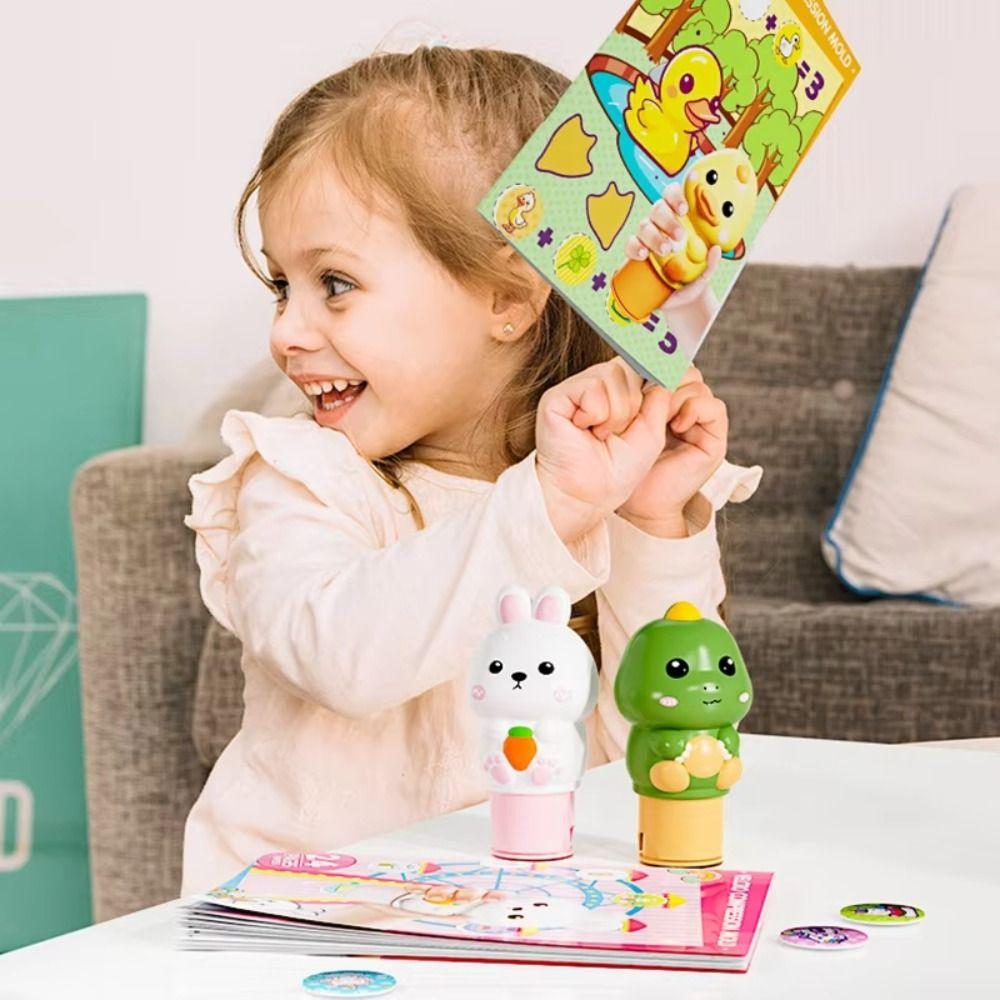 DIY Crafts Animal Stamp Stickers Signet Children's Seal Toy Reward Stickers Toys Set  Kid Girl Boy