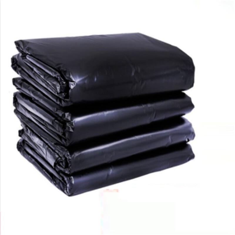 USAN HOME Commercial Extra Large Thick Black Flat-Top Garbage Bags