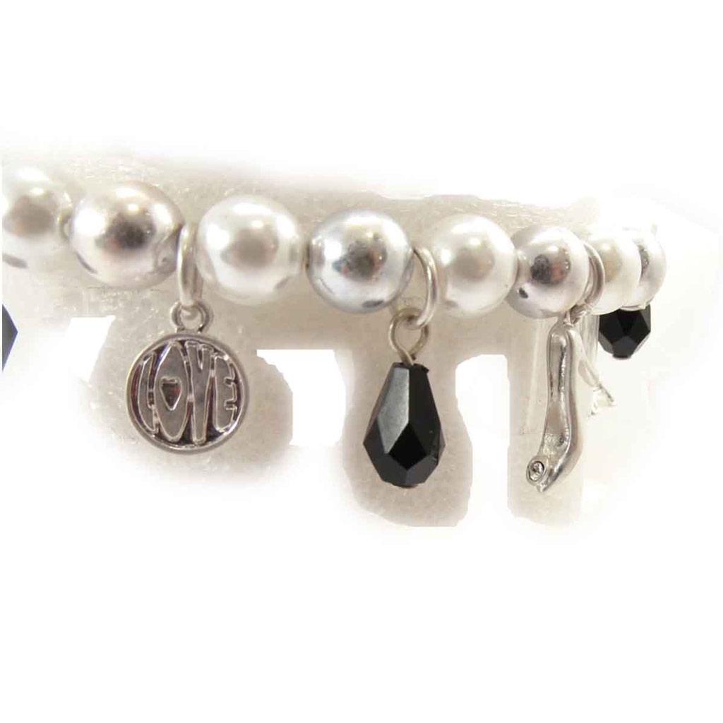 Les Trésors De Lily [J7044] - Black Ivory 'Sissi' Pearl Bracelet