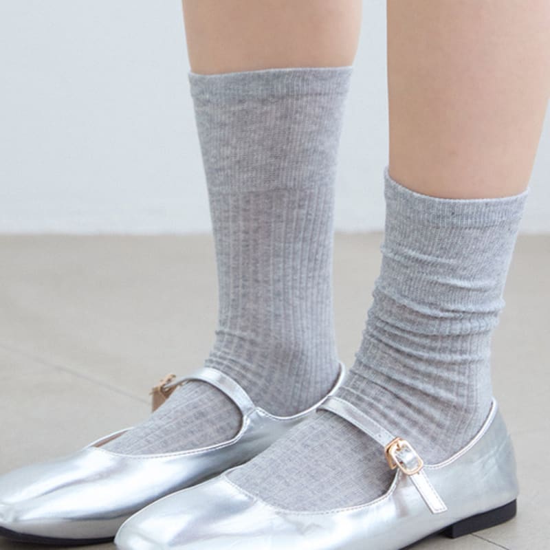 TSH Durchsichtige Rippensocken 5 Farben