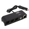 4-in-1 Car Charger Adapter Cigarette Lighter Multi Socket Cigar Jack Splitter Dual Usb Power Distributor Interior Parts Plug 12V