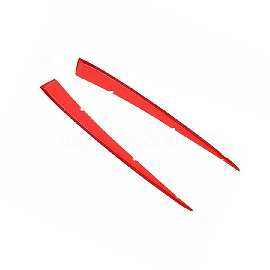 4 Pcs Red Color Front Rear Bumper Grille Cover Trim For Toyota Camry 2018 2019