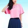 MLB Straight Fit T Shirt Women's Pink 3FTS10023-50PKS