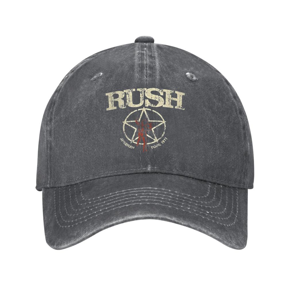 Rush Rock Band Gewaschene Baseballkappe Streetwear Sonnen Hip Hop Hüte Sommer Herren Damen Outdoor Sport Baseballkappen