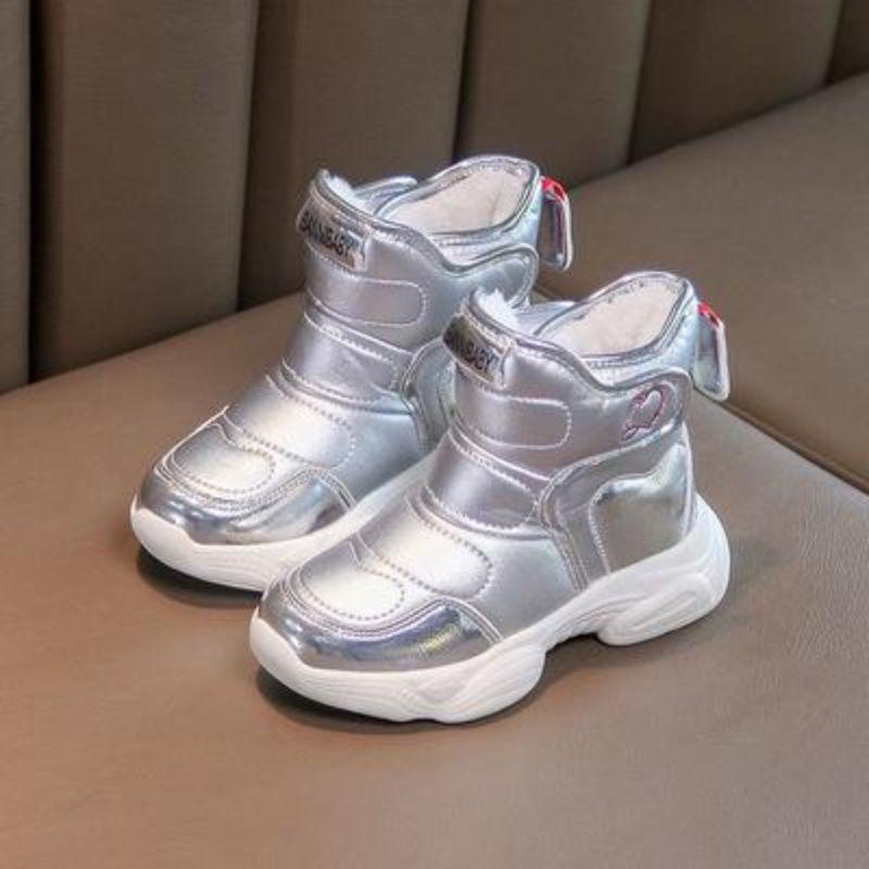 Iarna Nou Cizme de Zăpadă pentru Copii cu Blană Integrată Impermeabile, Anti-Alunecare și Izolație Groasă de Pluș pentru Cizme de Fete